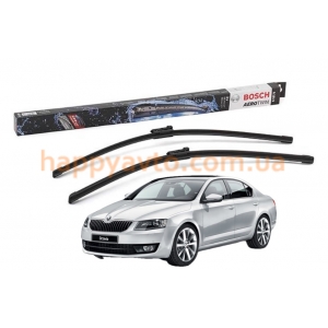 Комплект дворников на Skoda Octavia A7 2012-2019 — Bosch AeroTwin